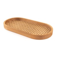 Bandeja para servir ovalada de 30 x 15,2 cm - DCasa