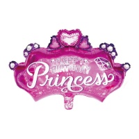Globo de princesas con forma de corona de 73 cm
