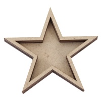Shaker de madera de estrella de 12,7 x 12,7 cm - Artis decor