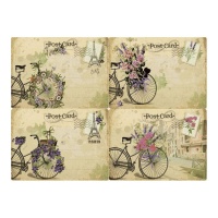 Papel de arroz de postales de 29,7 x 42,5 cm - Artis decor - 1 unidad