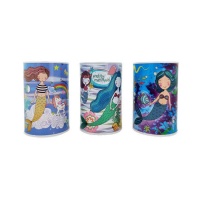 Hucha de sirenas de 12,7 cm - 1 unidad