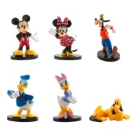 Kit de figuras para tarta de Mickey y amigos - 6 unidades