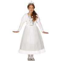 Disfraz de princesa blanca para niña