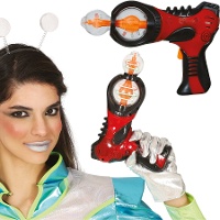 Pistola espacial roja 25 cms