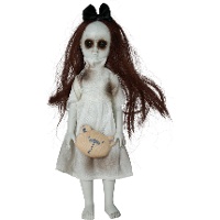 Colgante de niña con peluche de 30 cm