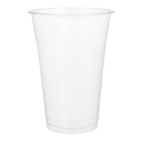 Vaso de 220 ml de plástico transparente - 100 unidades