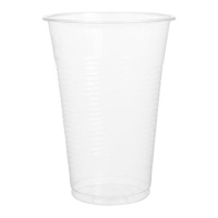 Vasos de 220 ml de plástico transparente - 100 unidades