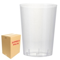 Vasos de 600 ml de plástico transparente ancho - 240 unidades