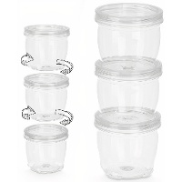 Tupper de 0,36 L transparente y apilable - 3 unidades