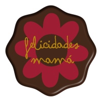 Letrero de chocolate negro de felicidades mama - Dekora - 54 unidades
