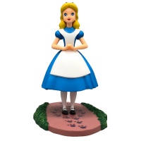 Figura para tarta de Alicia en el País de las Maravillas con base de 10,5 cm - 1 unidad