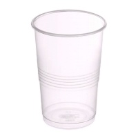 Vasos de 1 L de plástico transparentes reutilizable - 25 unidades