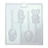 Molde de Pascua para chocolate de 24 x 21,5 cm - PME - 4 cavidades