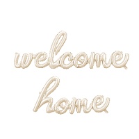 Globo letras Welcome Home de 2,58 x 0,55 m