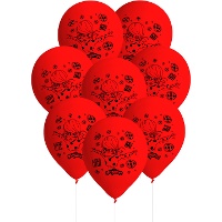 Globos de látex de Ladybug - 8 unidades