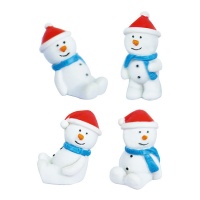 Figuras para roscón de muñecos de nieve de 3 cm - Dekora - 50 unidades