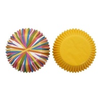 Cápsulas para cupcakes rueda de colores de 5 cm - Wilton - 75 unidades