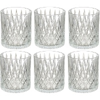 Vaso de 330 ml para whisky rombos - 6 unidades