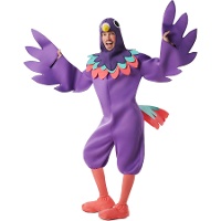 Disfraz de guacamayo morado para adulto