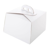 Caja para tarta blanca Rio de 20 cm - Pastkolor