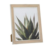 Marco de fotos Natural Cactus para fotos de 15 x 20 cm - DCasa