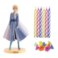Set para tartas de figura de Frozen y velas - Dekora