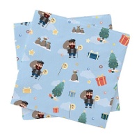 Servilletas de Olentzero de 16,5 x 16,5 cm - 20 unidades