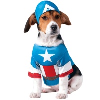 Disfraz de Capitán América para mascota