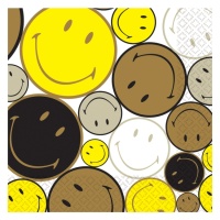 Servilletas de Smiley Movement de 16,5 x 16,5 cm - 16 unidades