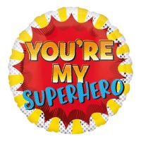 Globo redondo de You Re My Superhero de 43 cm - Anagram