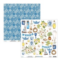 Papel de scrapbooking de Mediterranean Heaven - Mintay Papers - 1 hoja