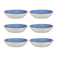 Plato de 20 cm onda japonesa azul hondo - Vessia - 6 unidades