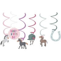 Colgantes decorativos de Caballo Cute - 6 unidades
