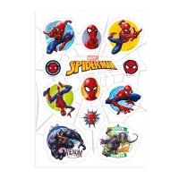 Obleas comestibles recortables Spiderman Zero - Dekora - 12 piezas