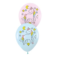 Globos de látex de Unicornio Pastel de 30 cm - 6 unidades