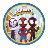 Platos de Spidey de 23 cm - 8 unidades