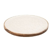 Vaciabolsillos redondo de madera de 30 cm - DCasa