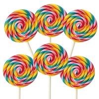 Piruletas de caramelo Spiral Summer Colors de 55 gr - 36 unidades