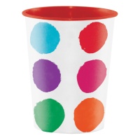 Vaso de plástico de Pintura de Colores de 473 ml - 1 unidad