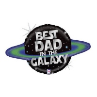 Globo de el mejor papá en la galaxia de 75 x 40 cm - Grabo