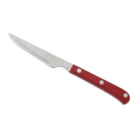 Cuchillo chuletero de 11,5 cm de hoja de polioximetileno rojo perlado Steak Basic - Arcos