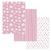 Kit de telas de encuadernar Essential Basics tonos rosas de 32 x 45 cm - Artis decor - 3 unidades
