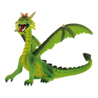 Figura para tarta de dragon sentado verde de 9 x 13 cm - 1 unidad
