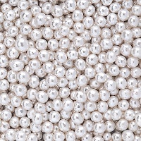 Sprinkles de perlas de 4 mm plateadas - Dekora - 500 gr
