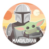 Oblea comestible de Star Wars The Mandalorian de 20 cm