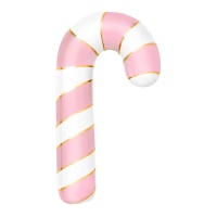 Globo de bastón de caramelo rosa de 75 cm