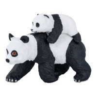 Figura para tarde de Panda y bebé de 9 cm