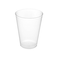 Vasos de 480 ml de plástico transparentes anchos - 20 unidades