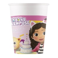 Vasos de La casa de muñecas de Gabby de 200 ml - 8 unidades