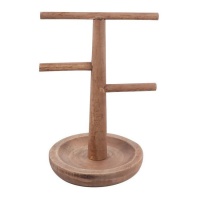 Soporte para joyas de madera